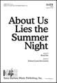 About Us Lies the Summer Night SATB choral sheet music cover